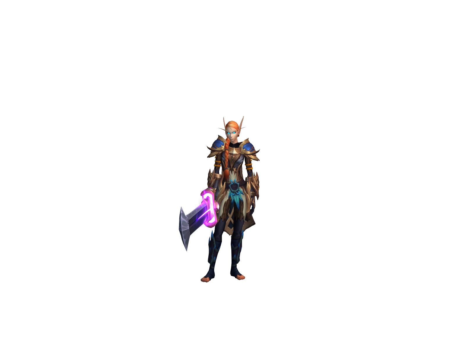 Louïse 3D character render