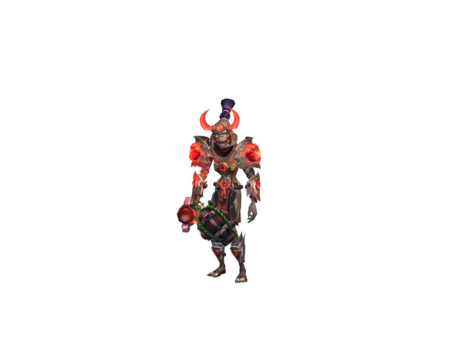 Monkgust 3D character render