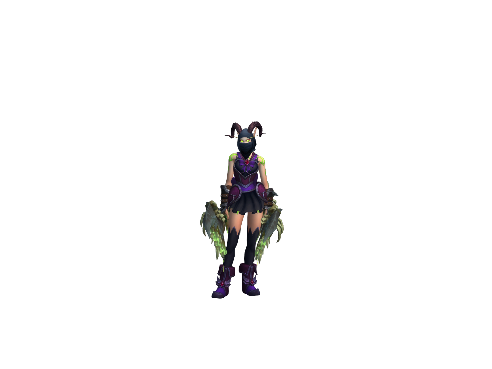 Shadowqween 3D character render