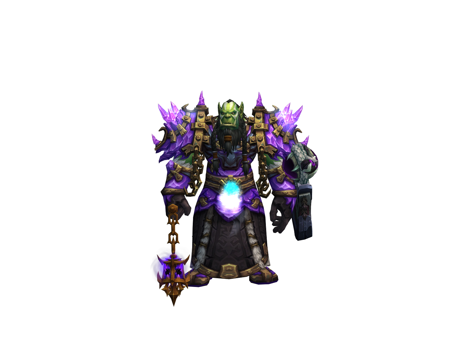 Damphair 3D character render