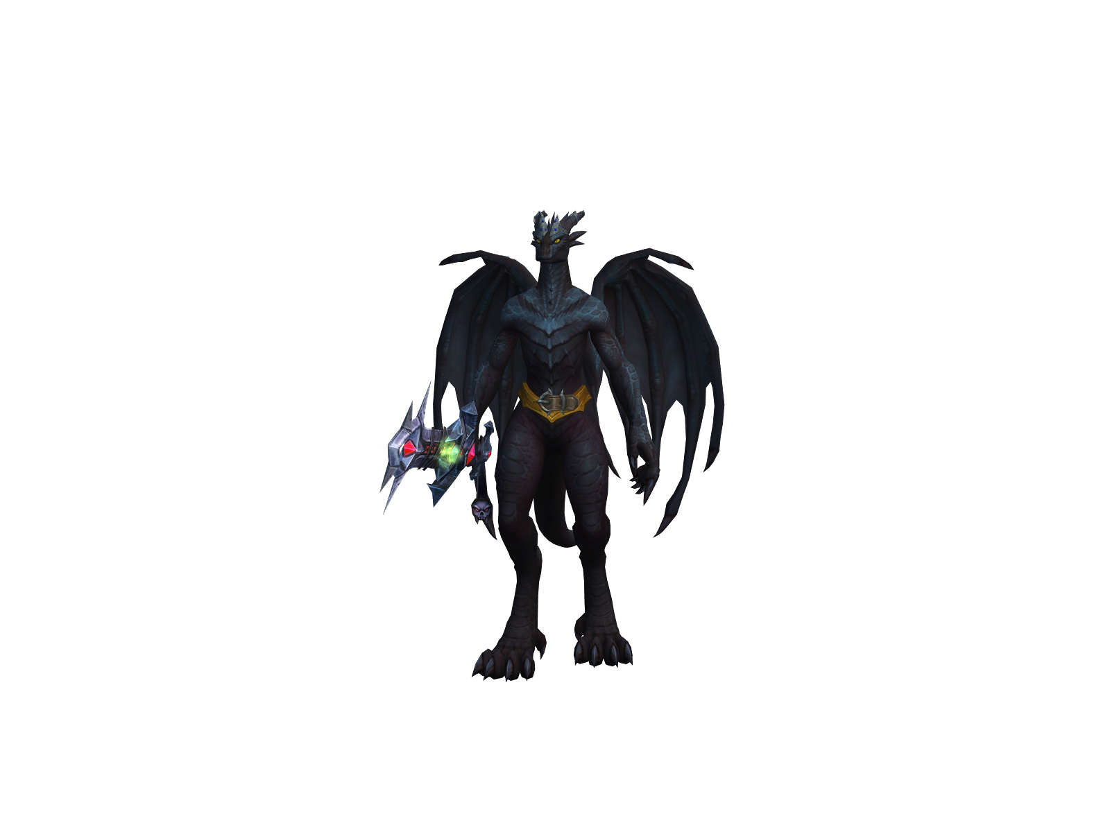 Sortkuffert 3D character render