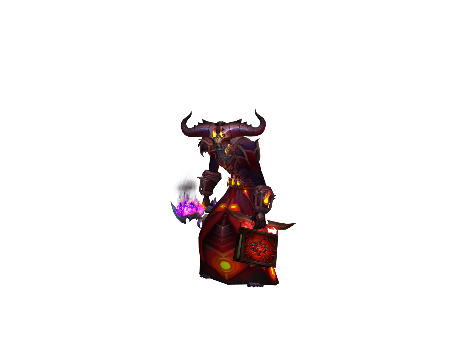 Purpleflame WoW character banner