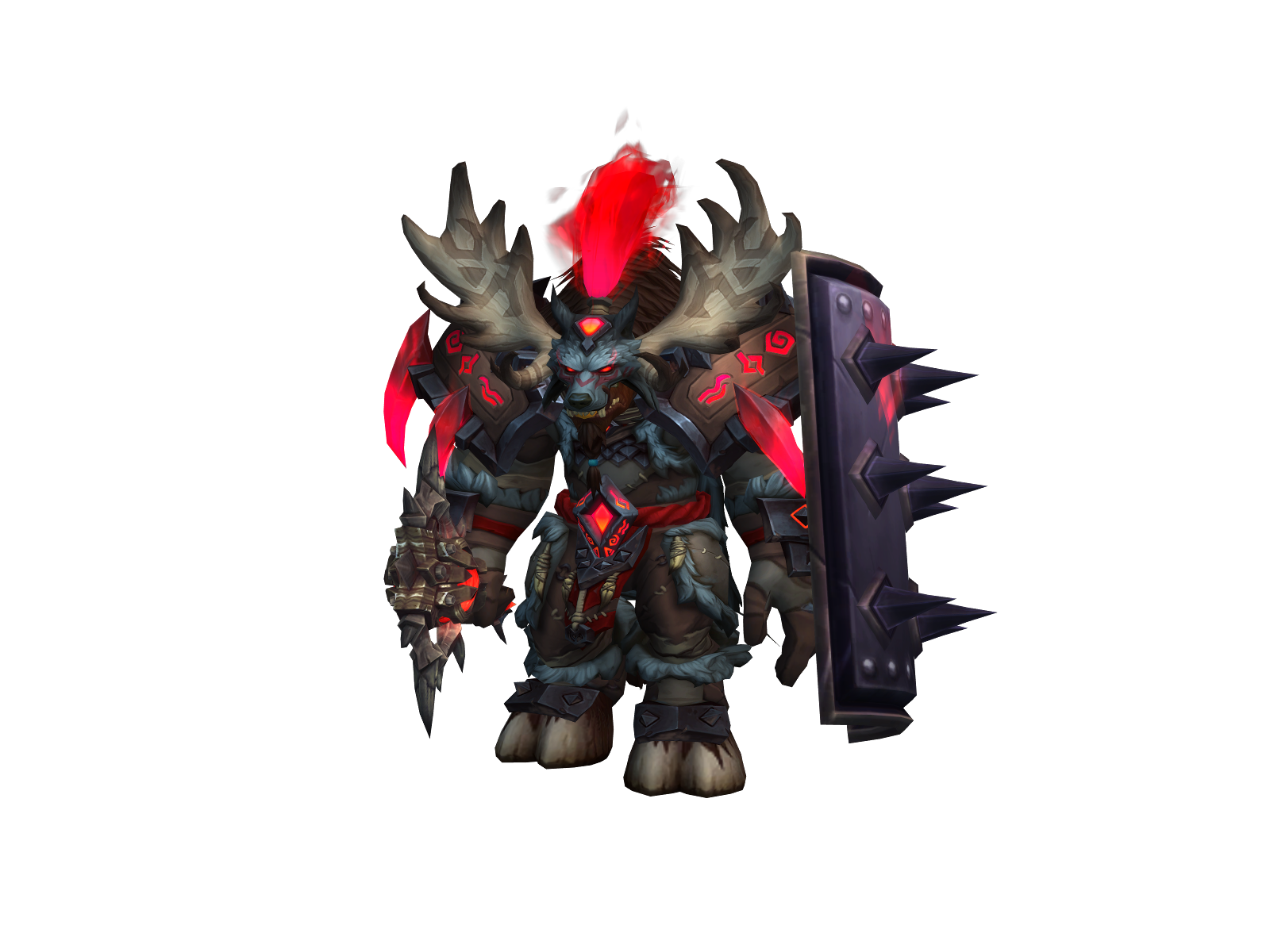 blackshàman 3D character render