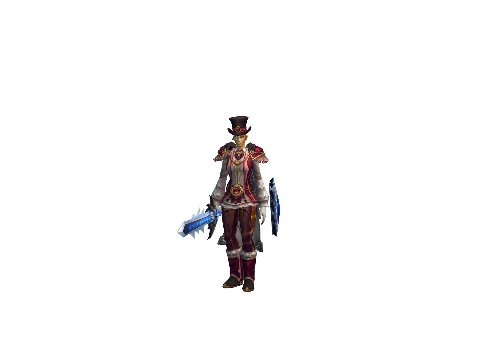 Raiku 3D character render