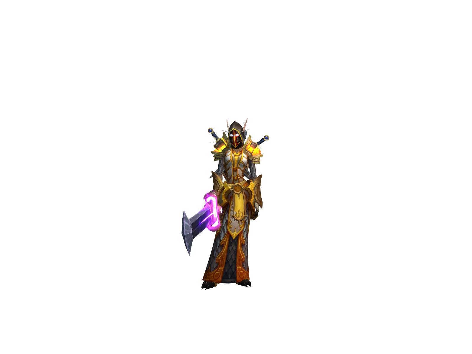 Goldship 3D character render