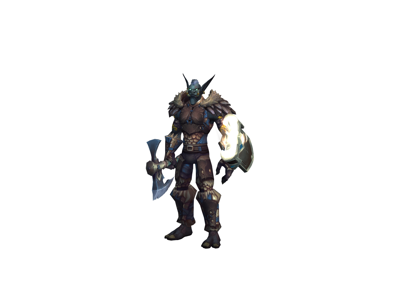 Flocky 3D character render