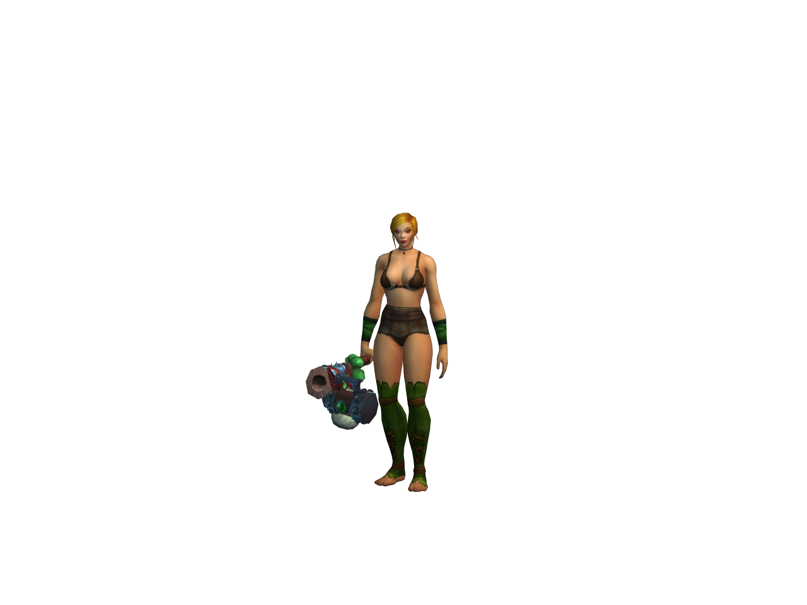 Holly 3D character render