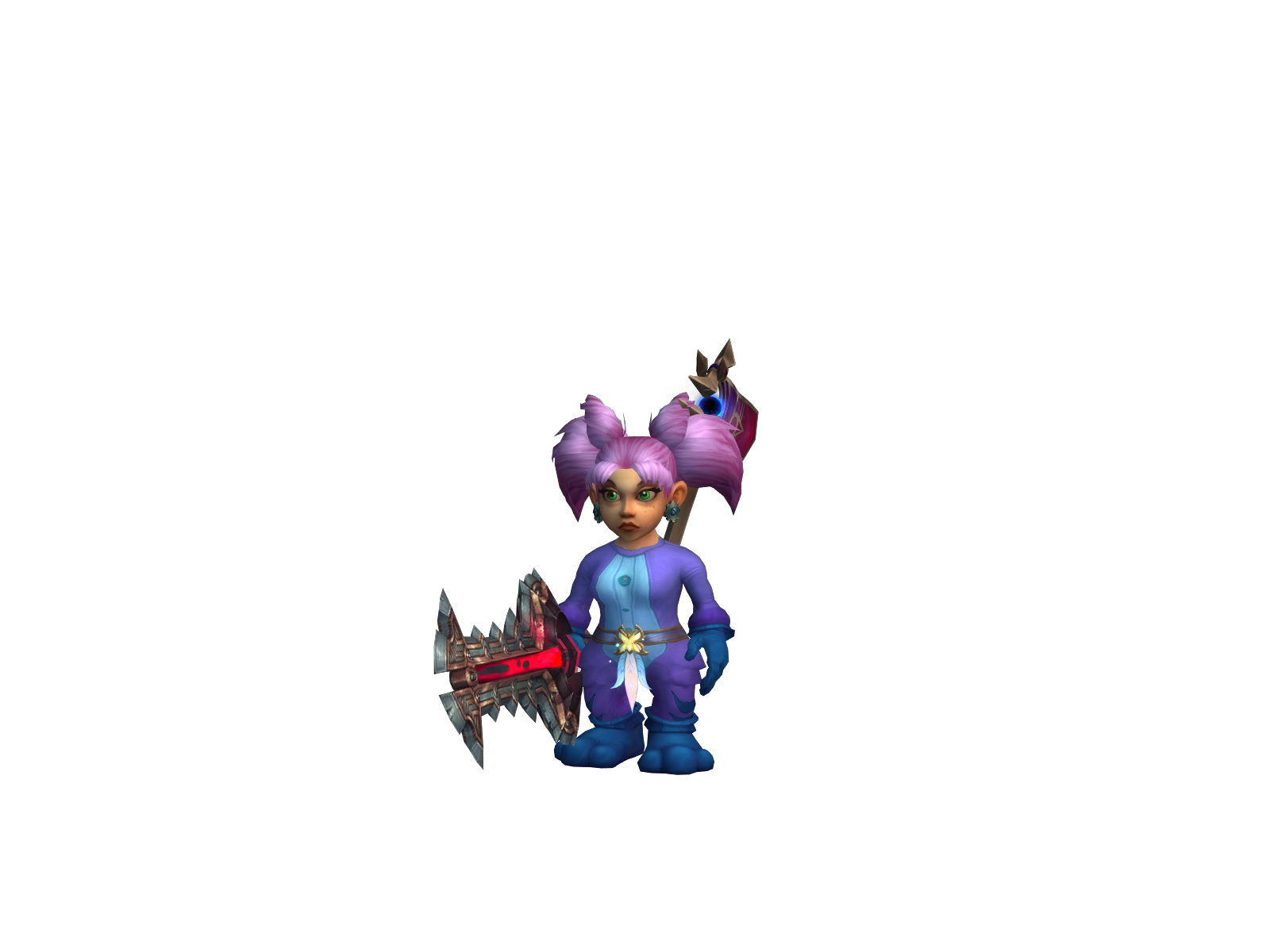 Crashy 3D character render