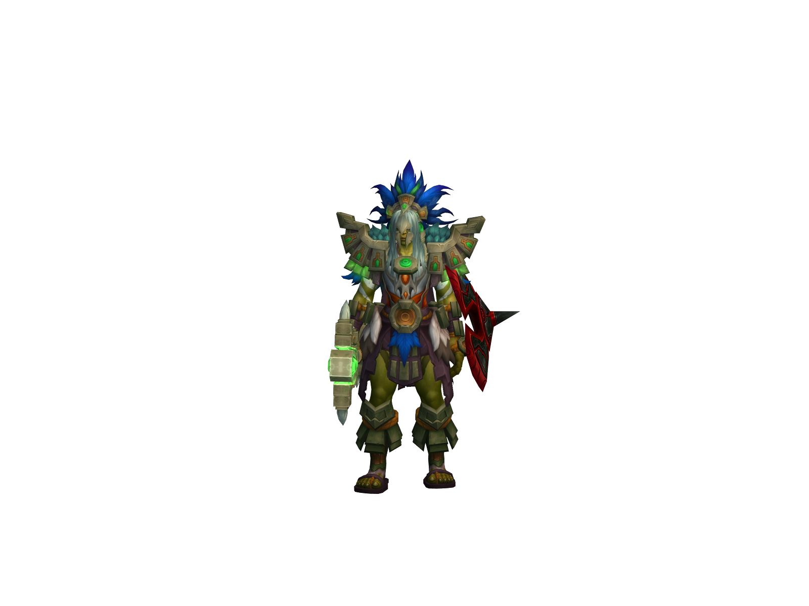 Shamón 3D character render