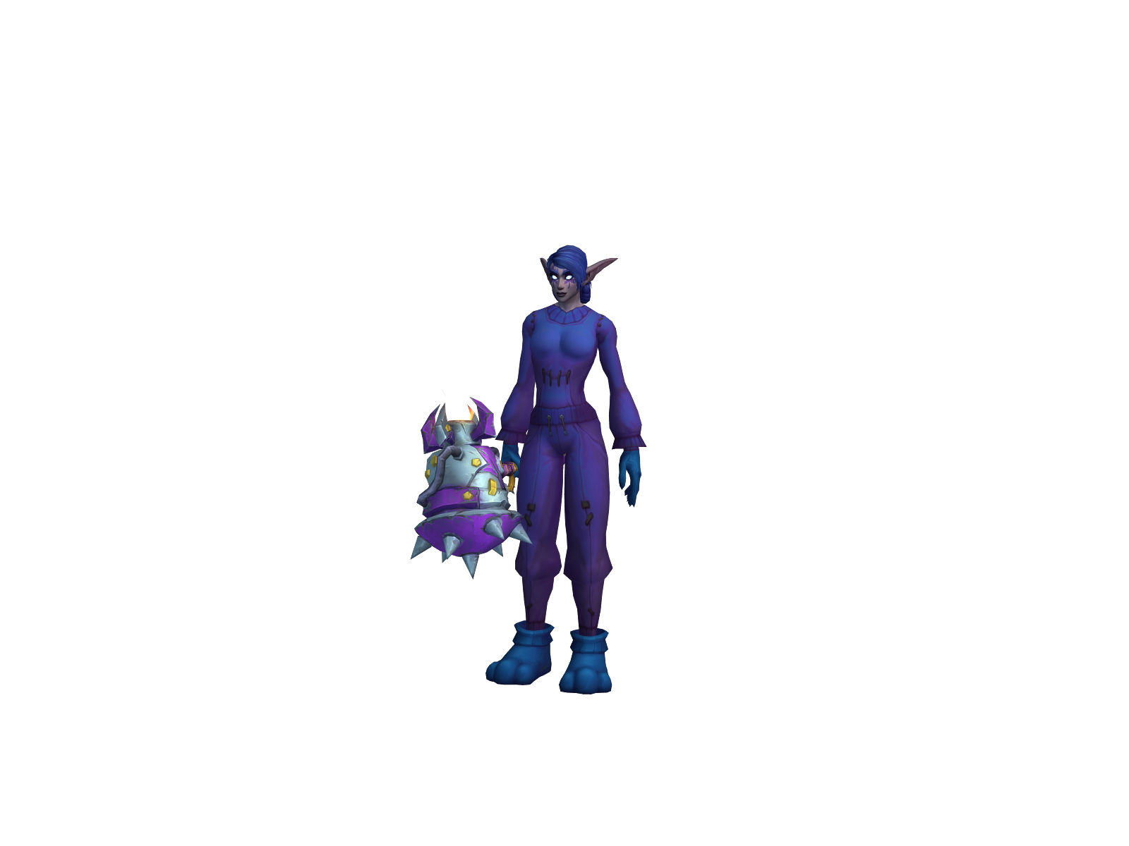 Spadmel 3D character render