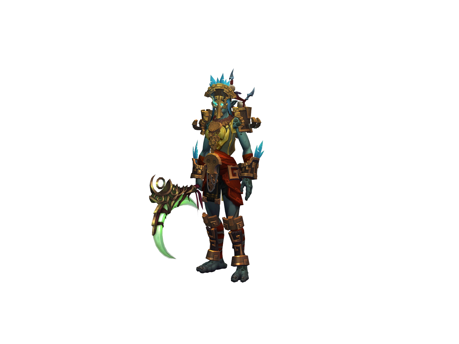 Zânji 3D character render