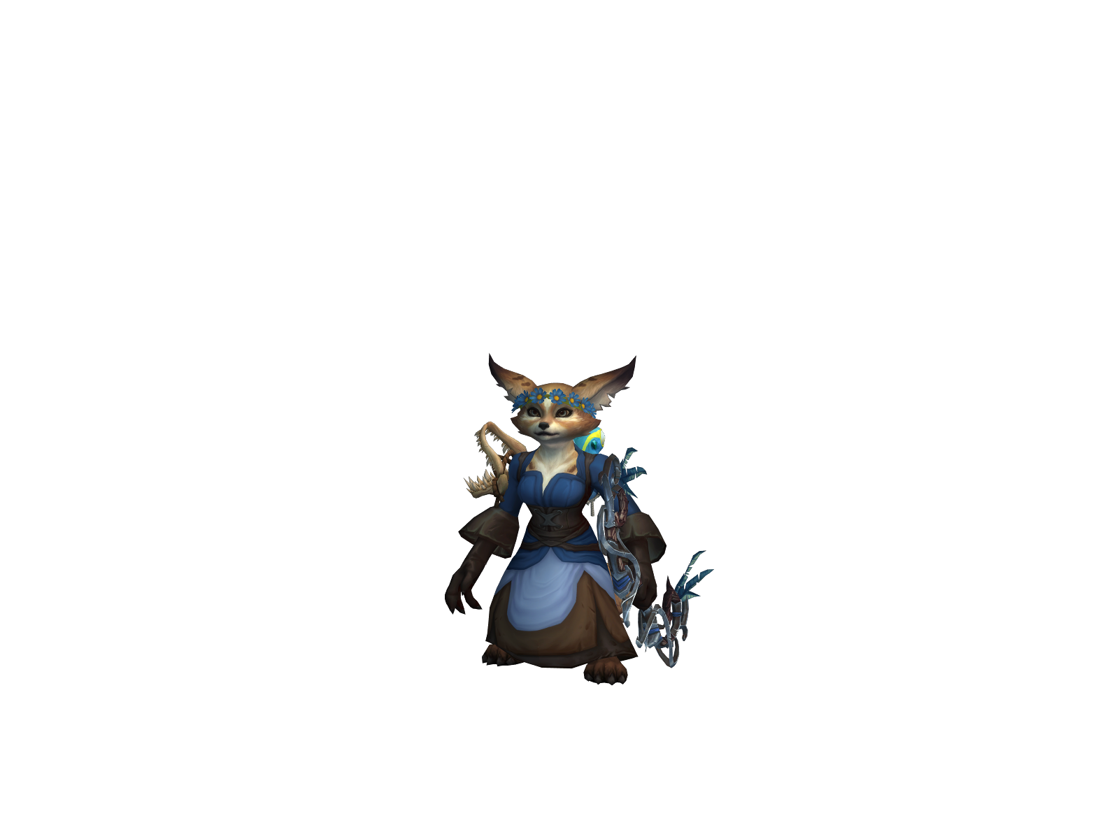 Rosiebuszka 3D character render