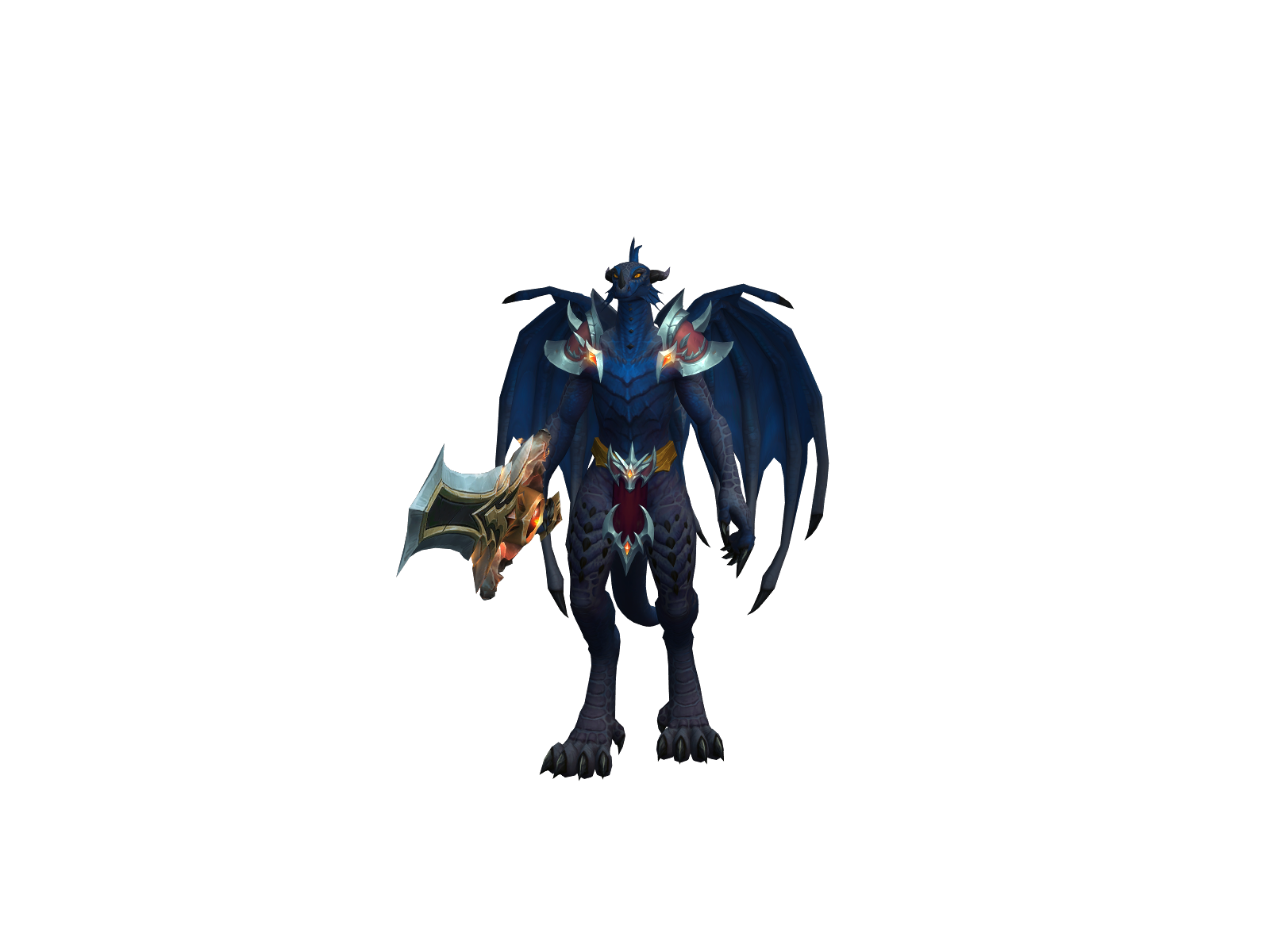 Xenodrac 3D character render
