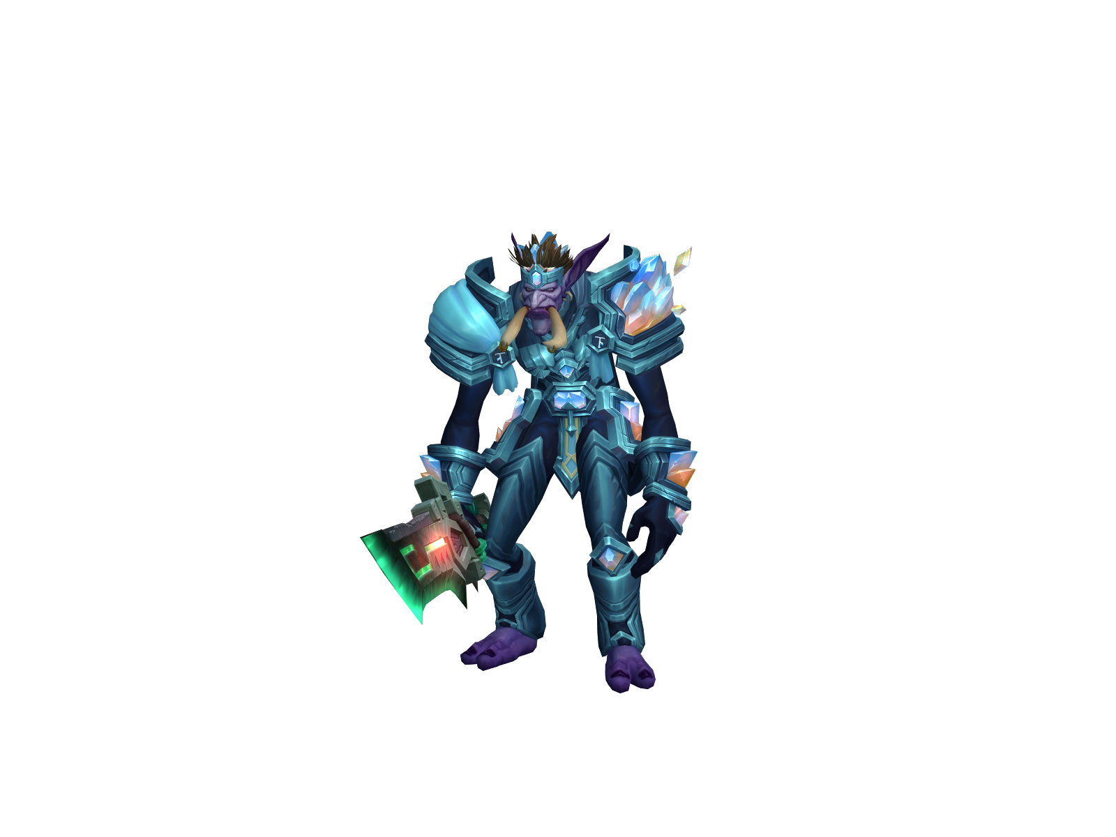 Hezakul 3D character render