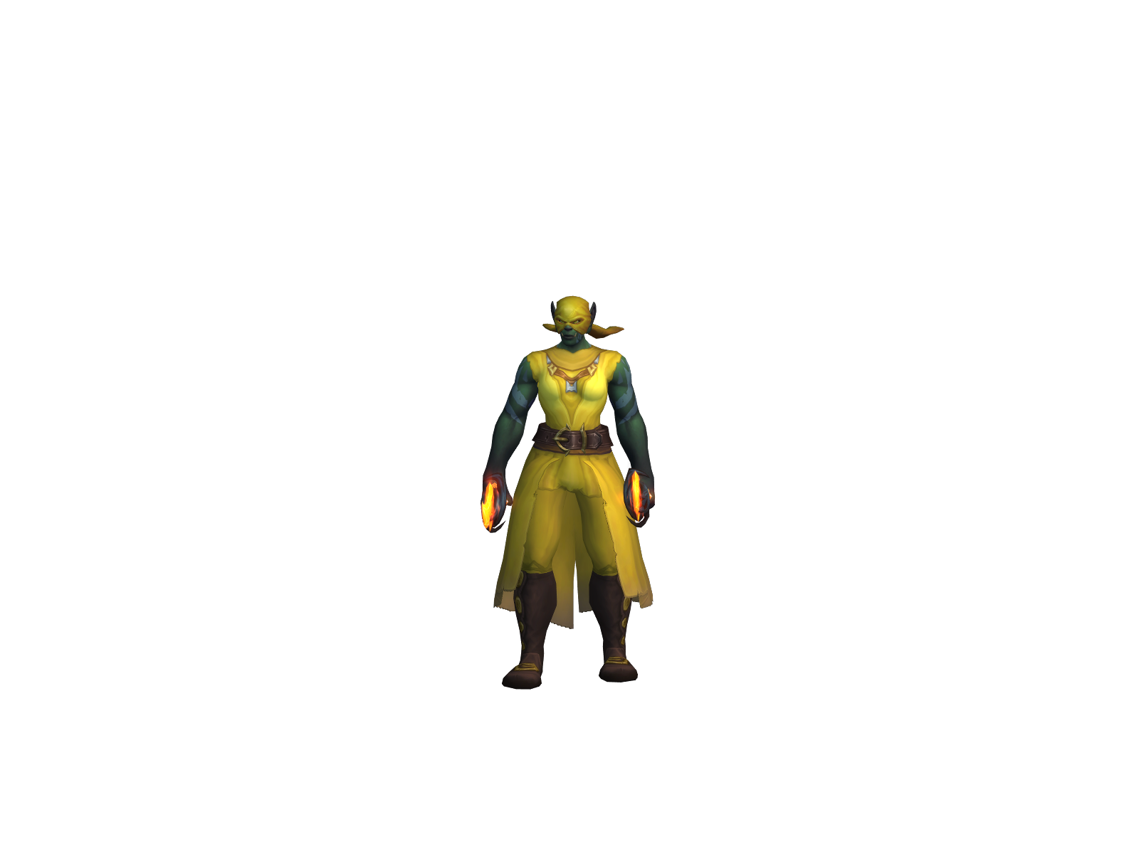 Snowdón 3D character render