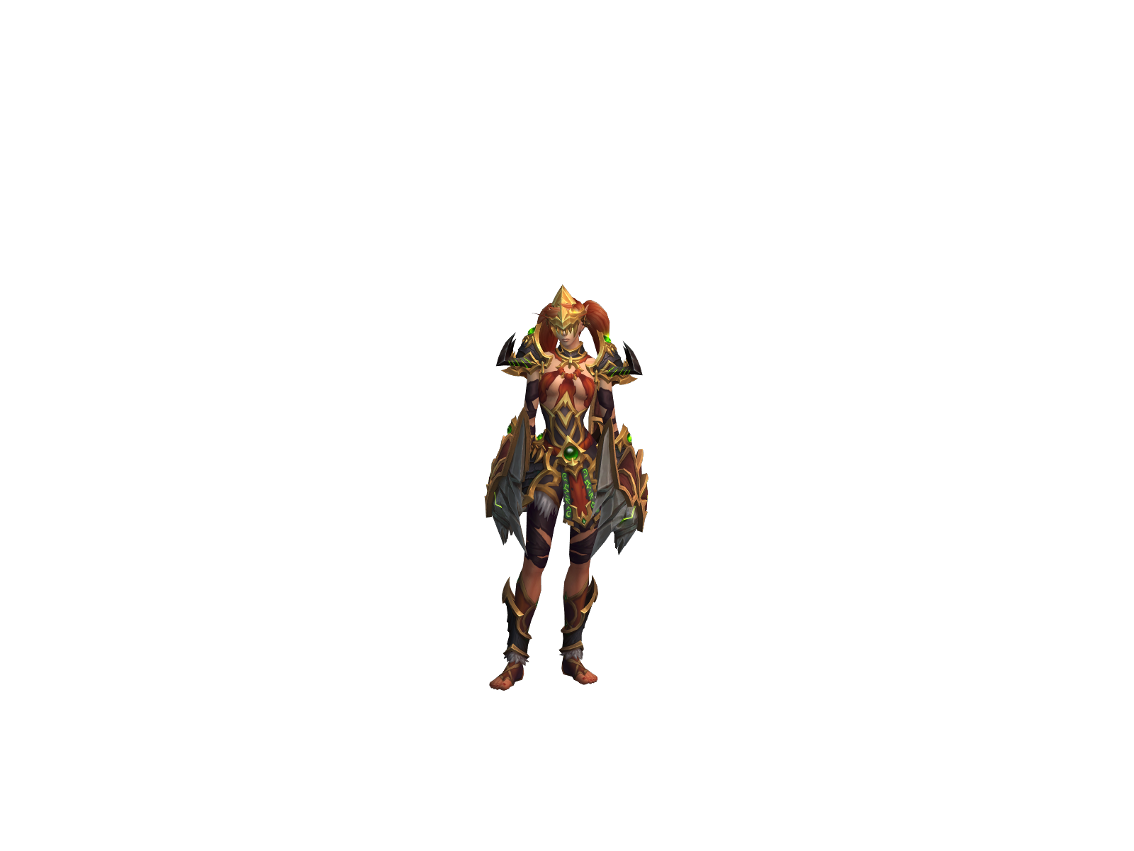 Demonfåne 3D character render