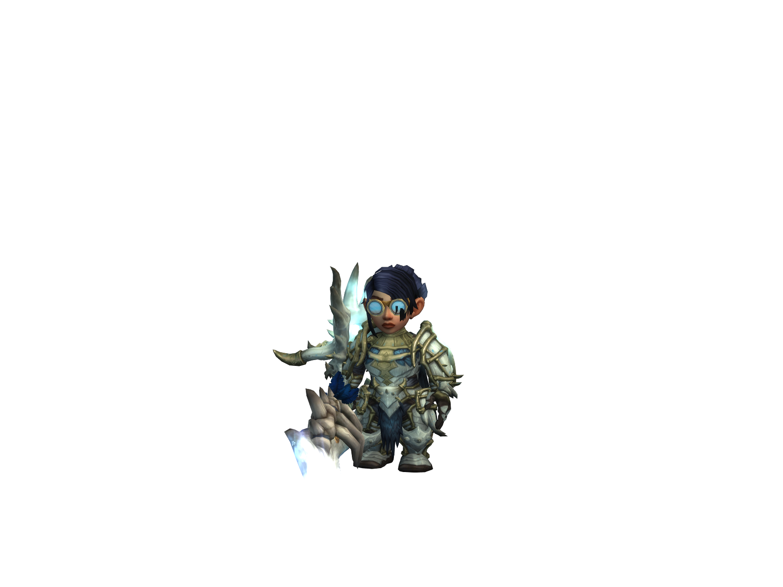 Chickswarr 3D character render