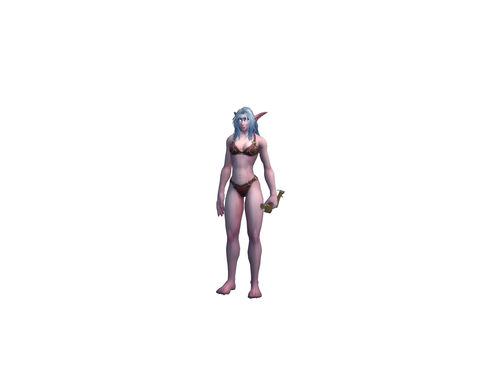 Elunas 3D character render