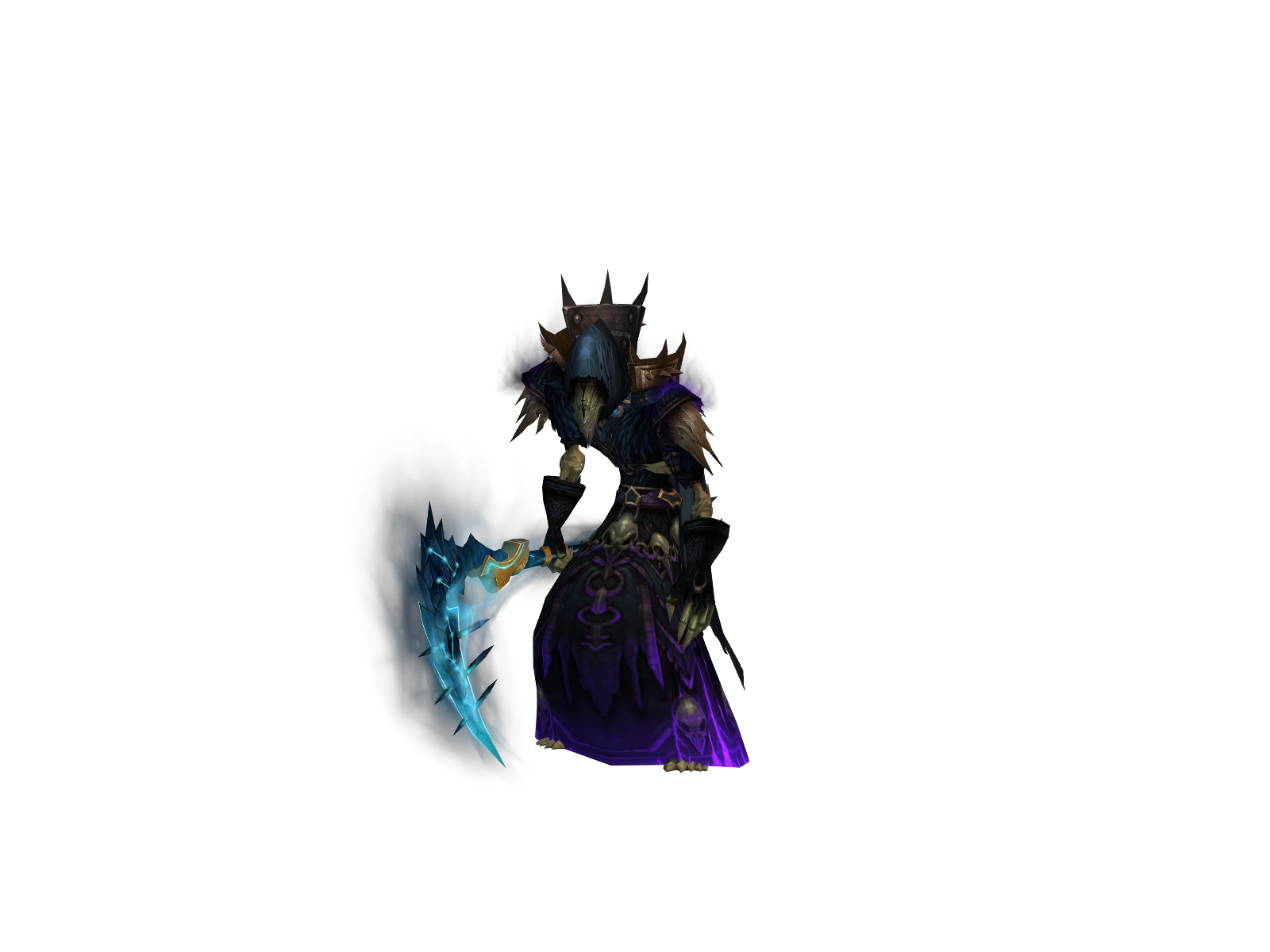 Lockskalle 3D character render