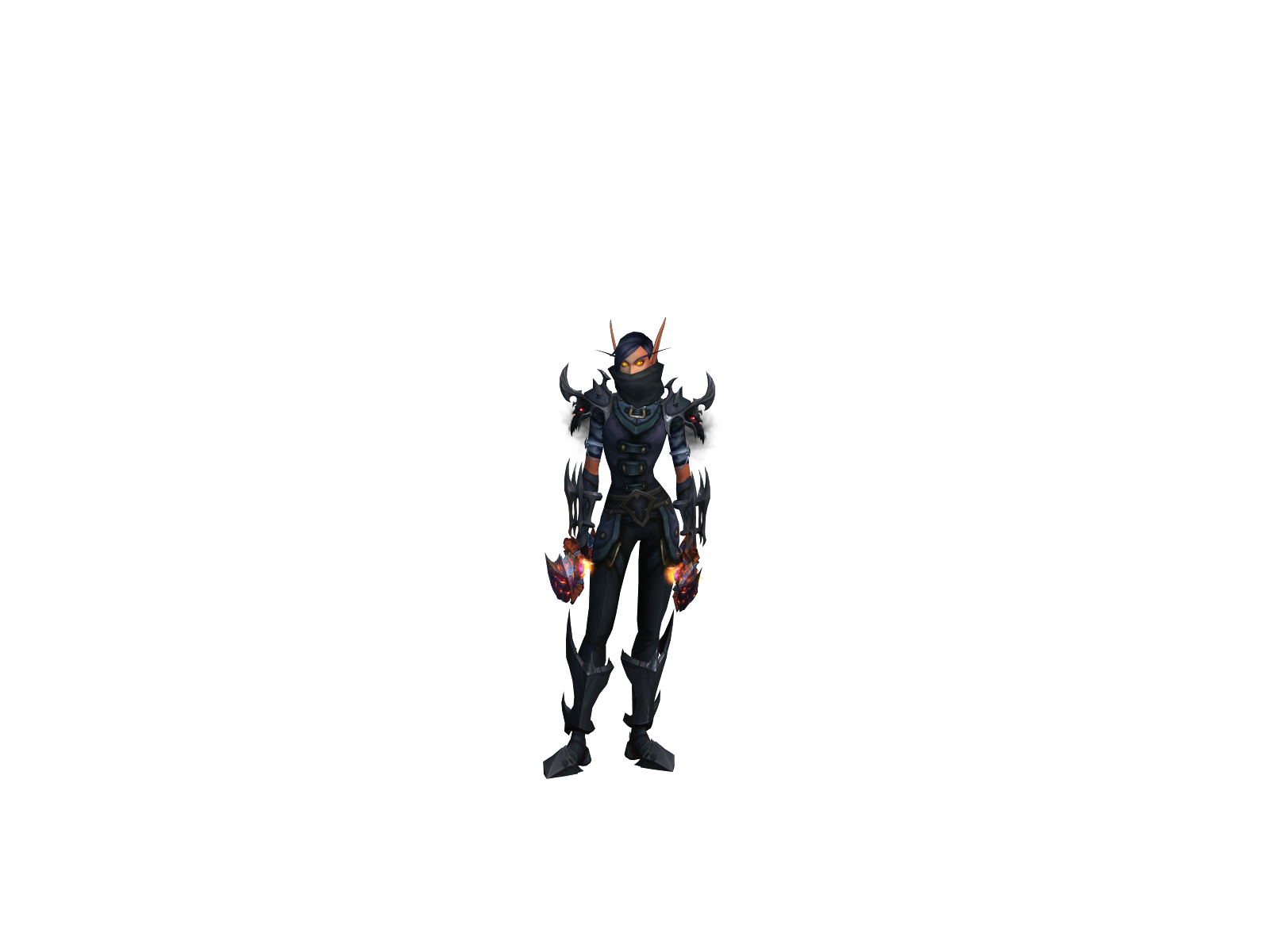 Erronblak 3D character render