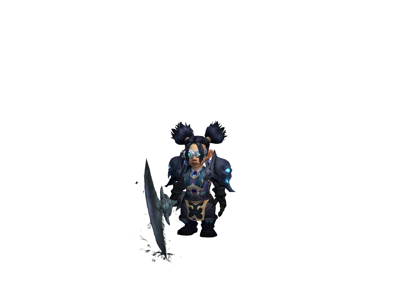 Lougourier 3D character render