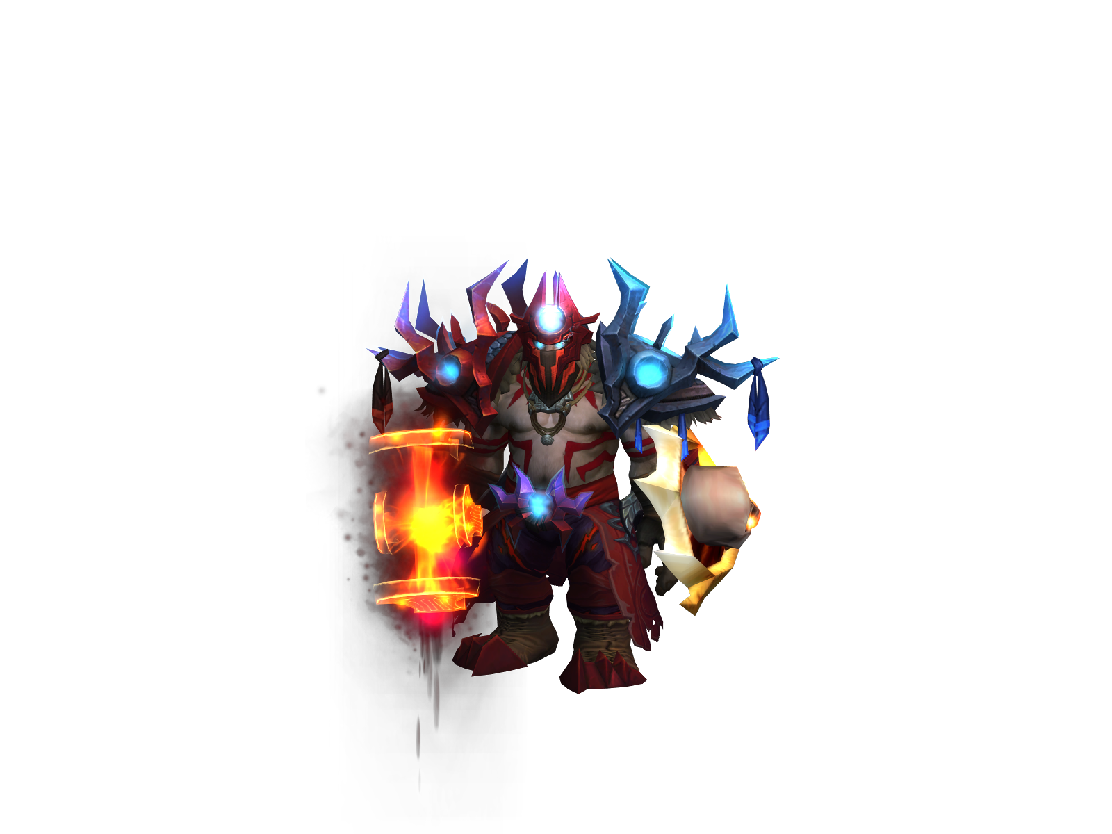 Flameshock 3D character render