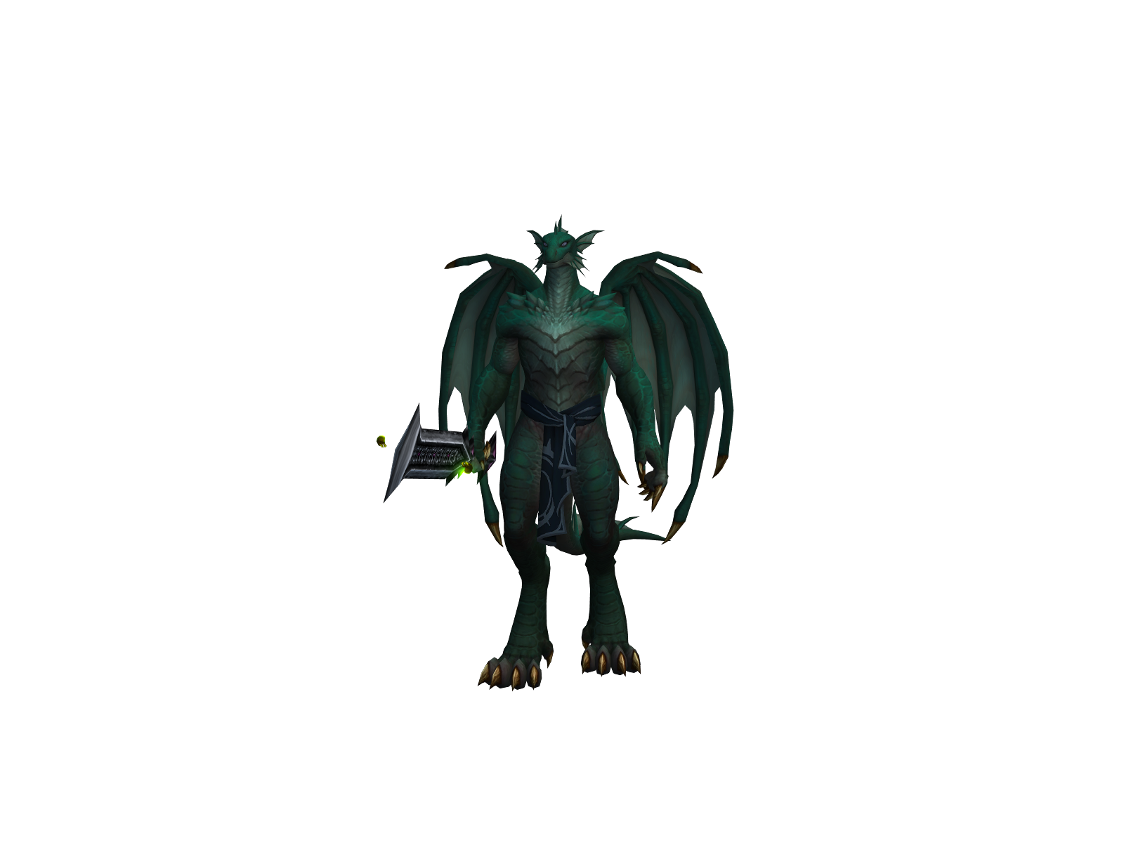 Dragefåne 3D character render