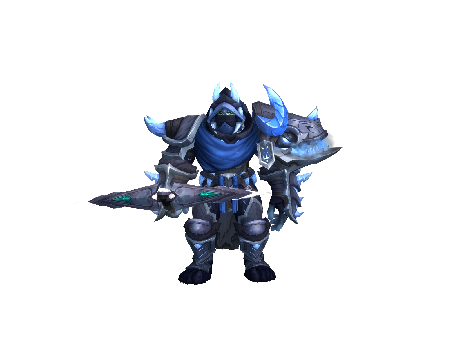 Fíwhale 3D character render