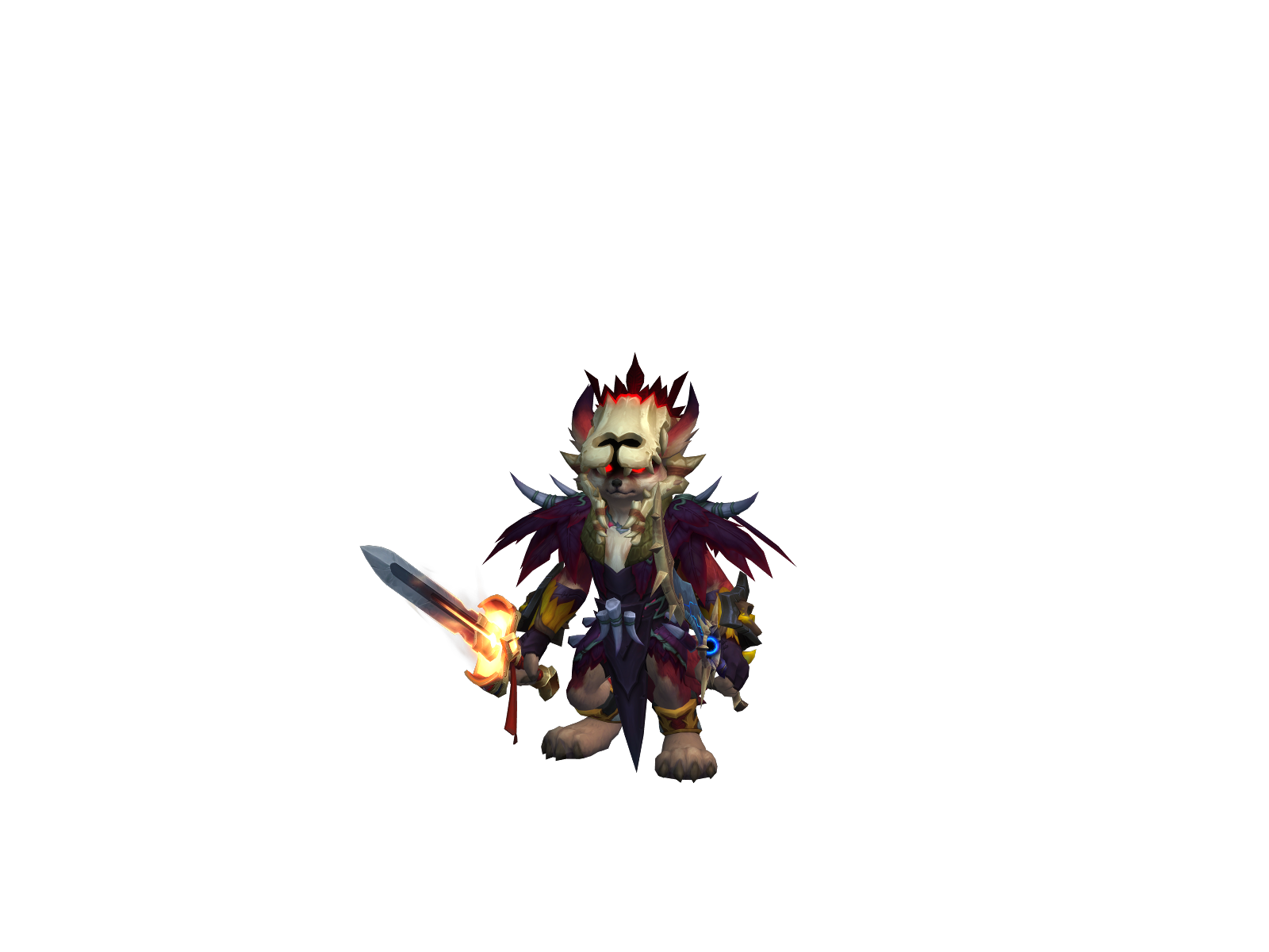 Guldfan 3D character render