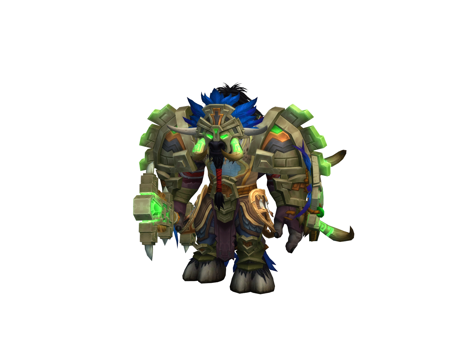 Paladud 3D character render