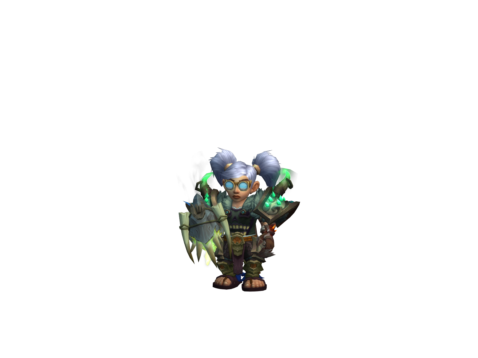 Demontony 3D character render