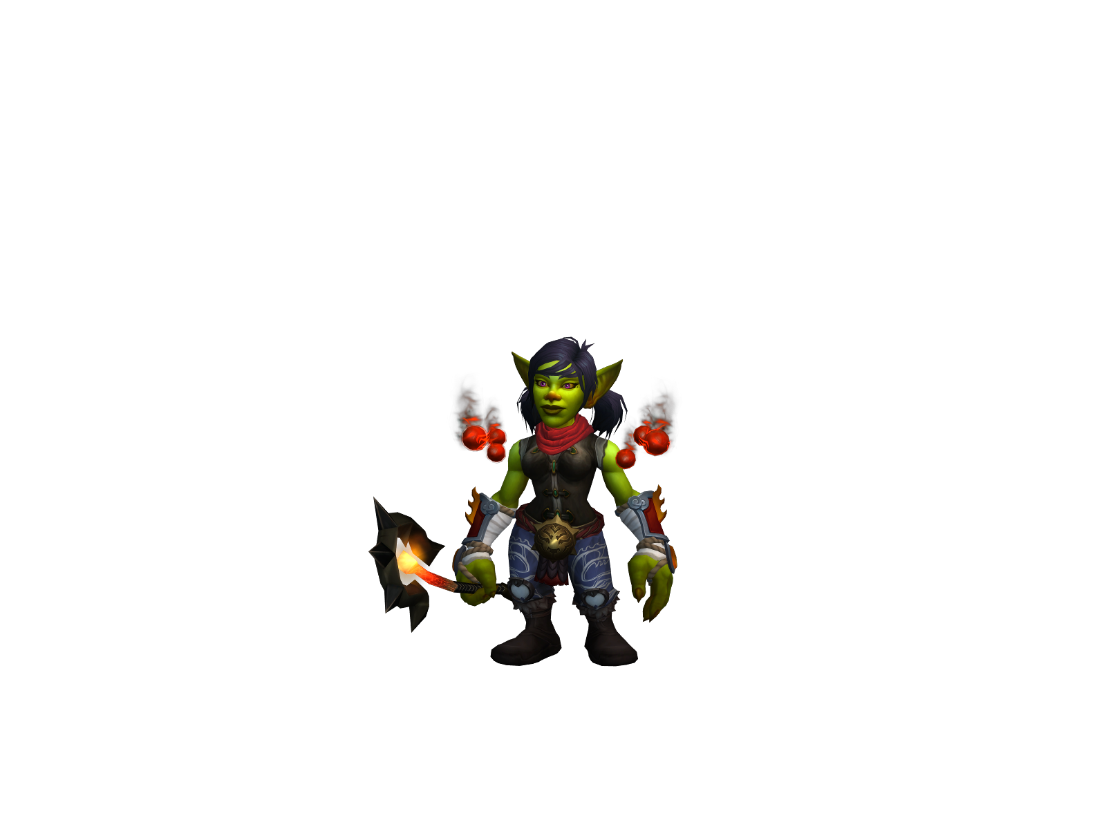 Kaaching 3D character render