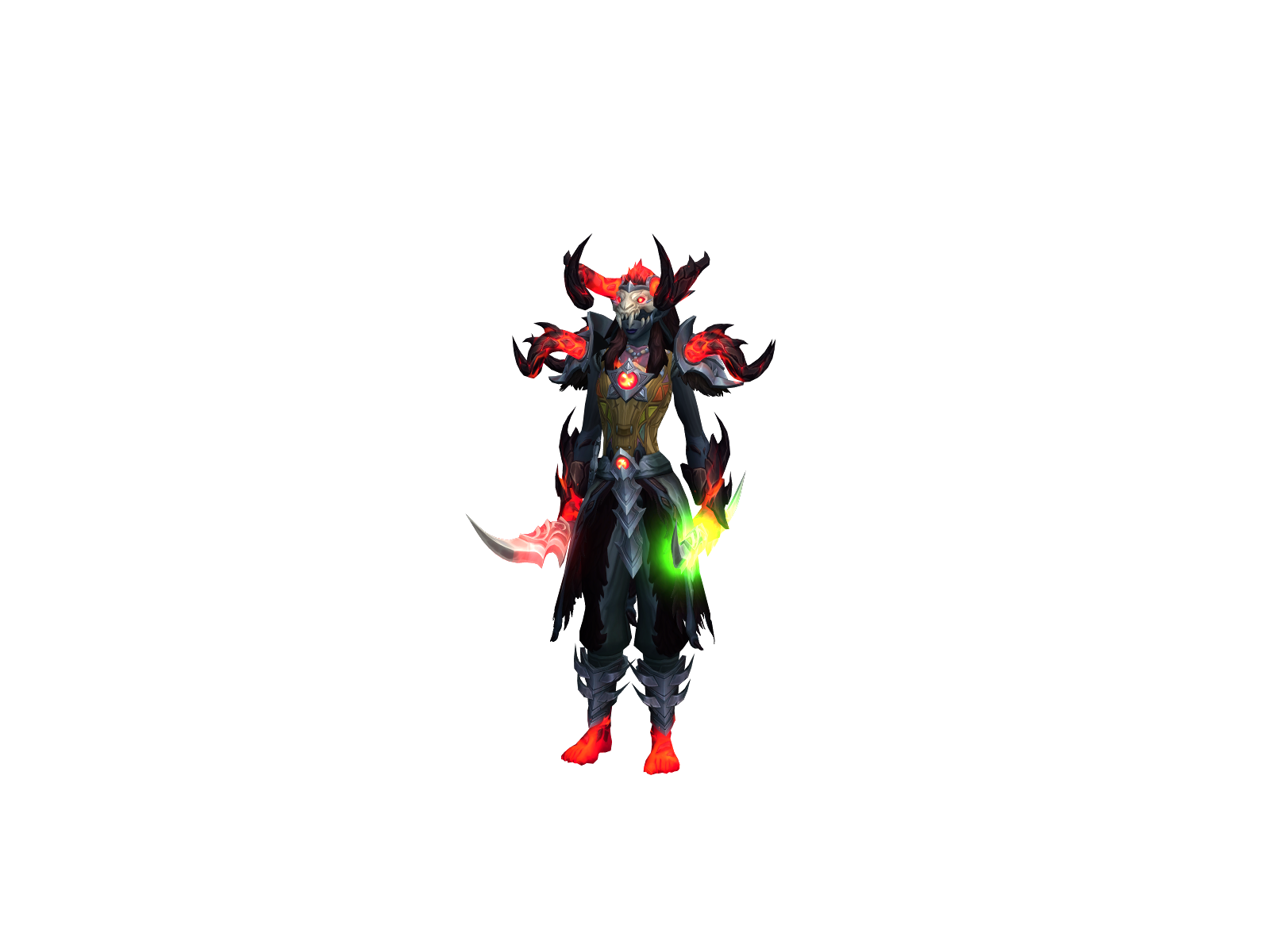 Monsterising 3D character render