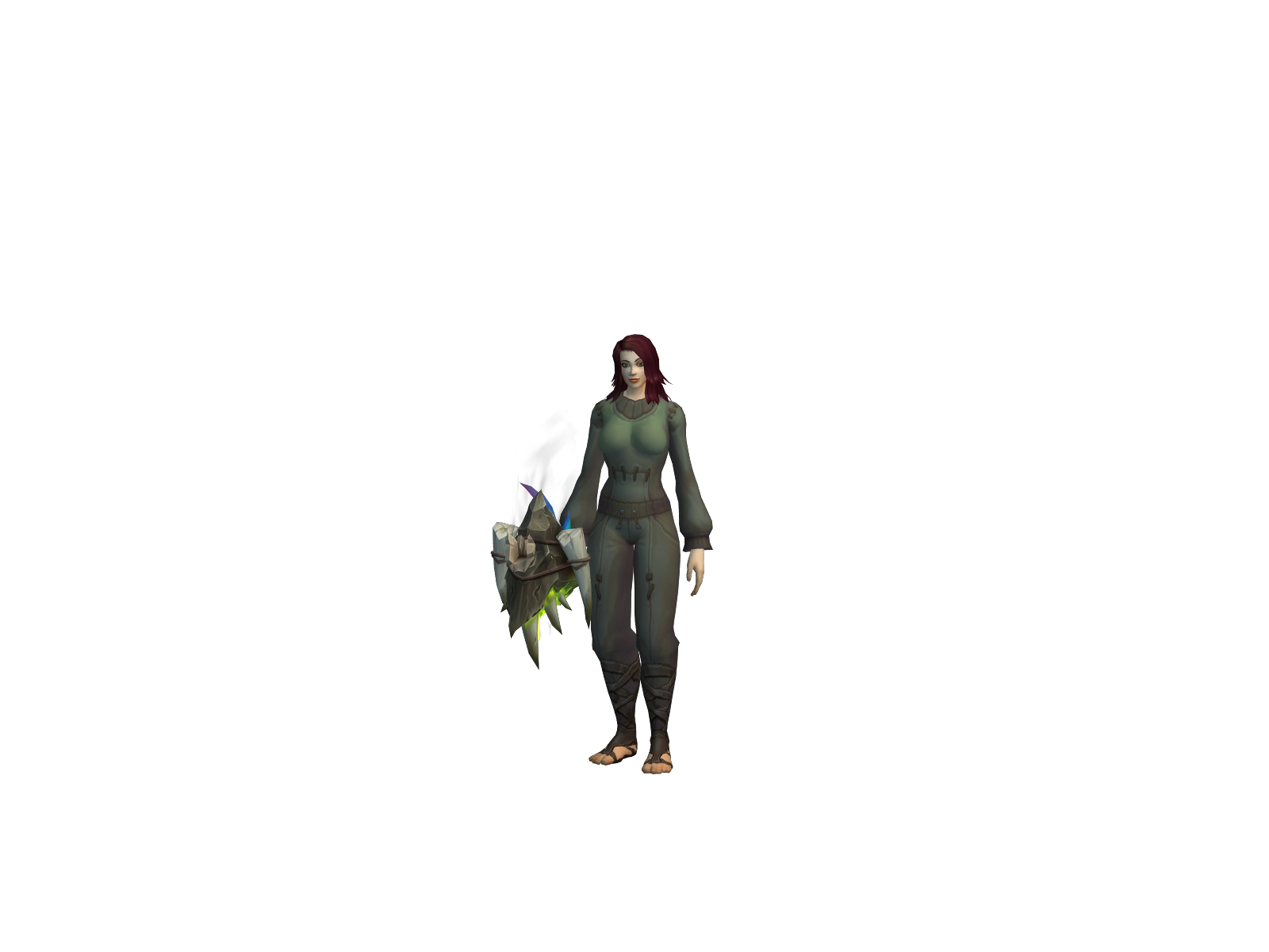 Racysapphire 3D character render