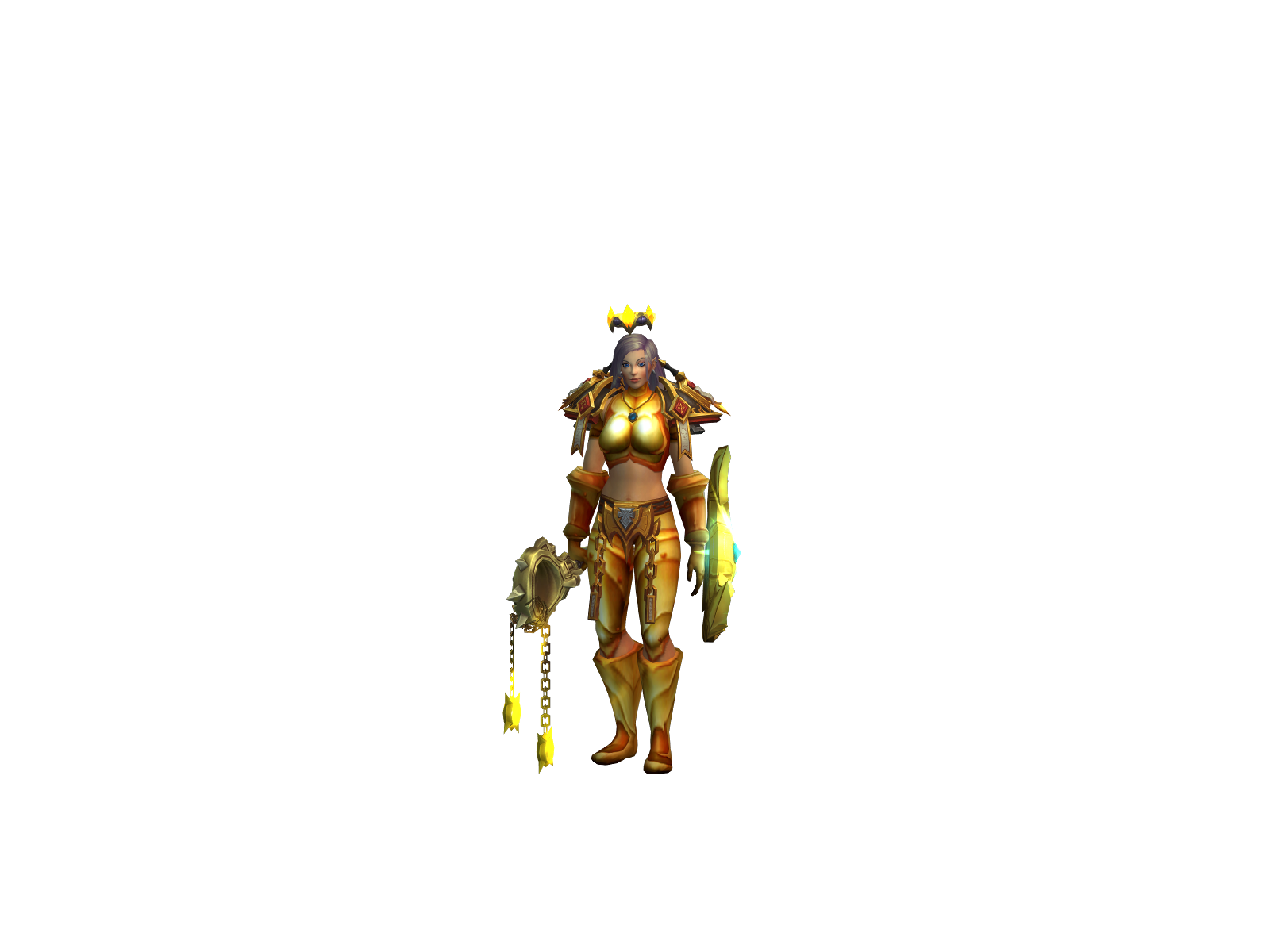 Holyburst 3D character render