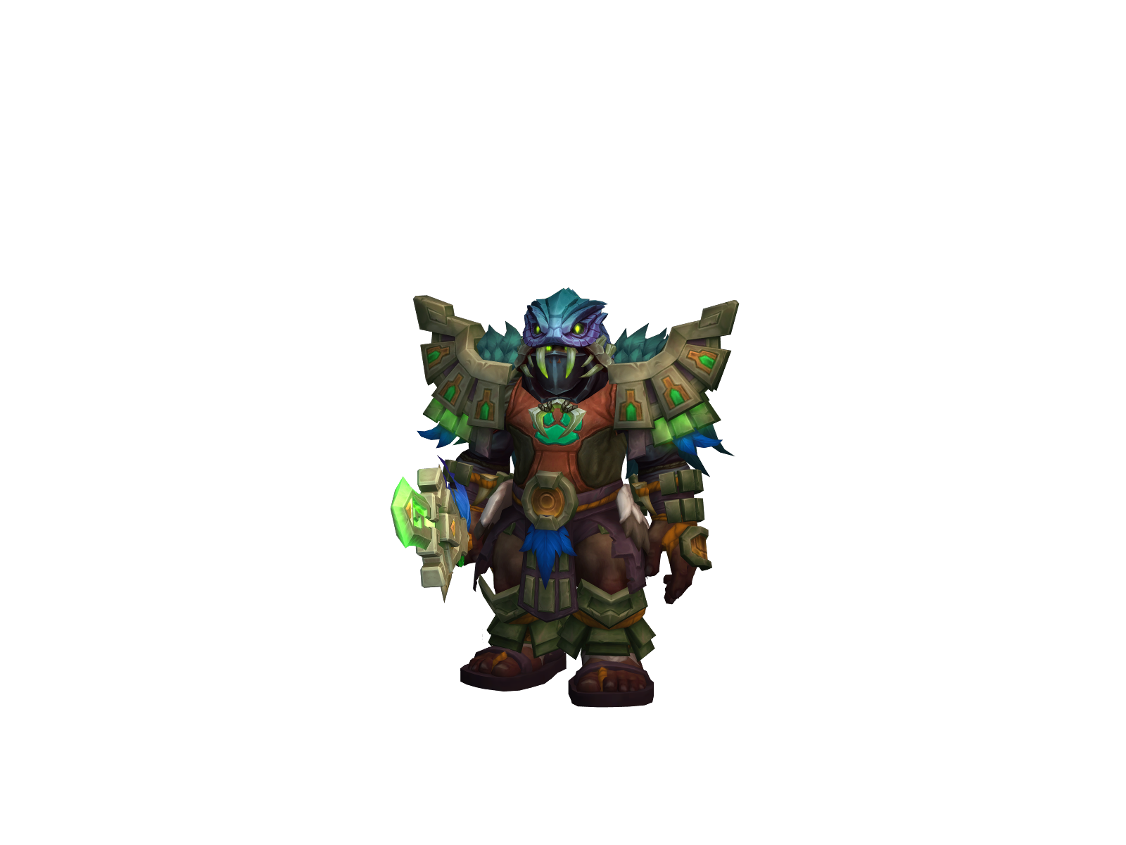 Traped 3D character render