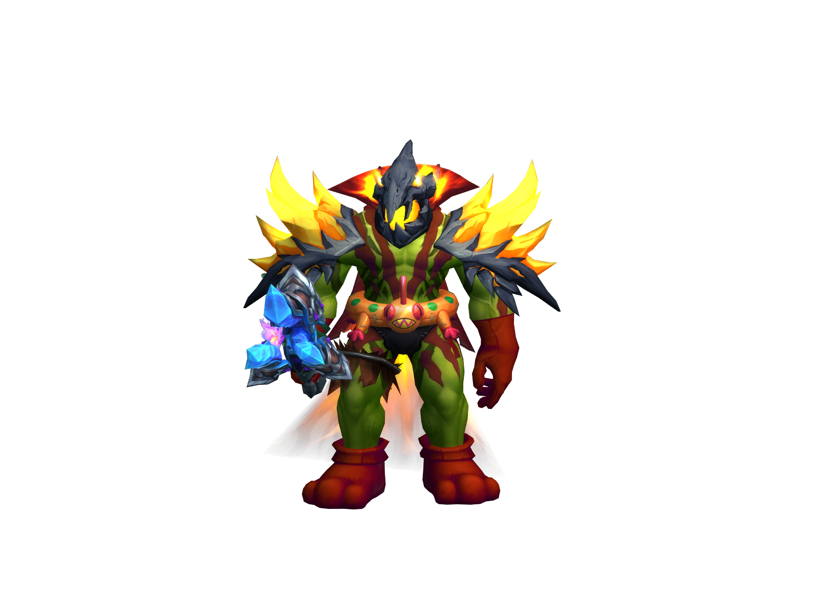 Rhávîn 3D character render