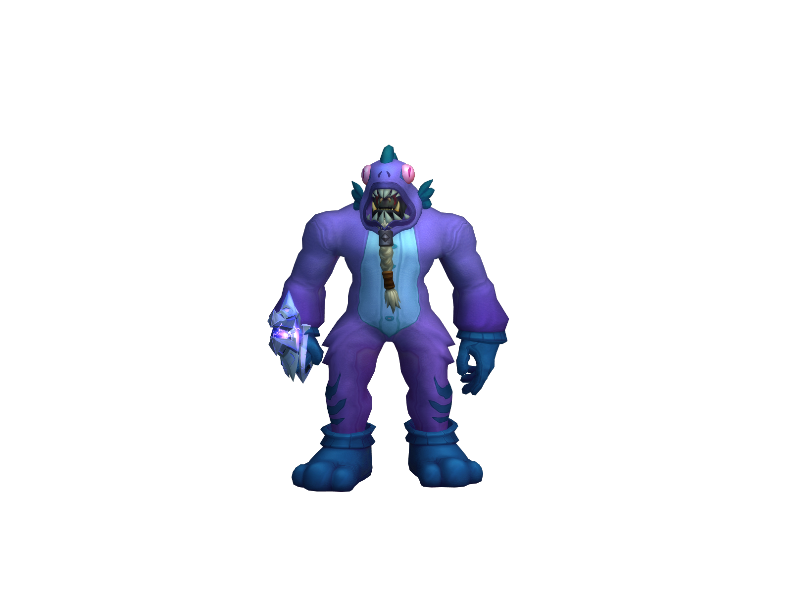 Hughglass 3D character render