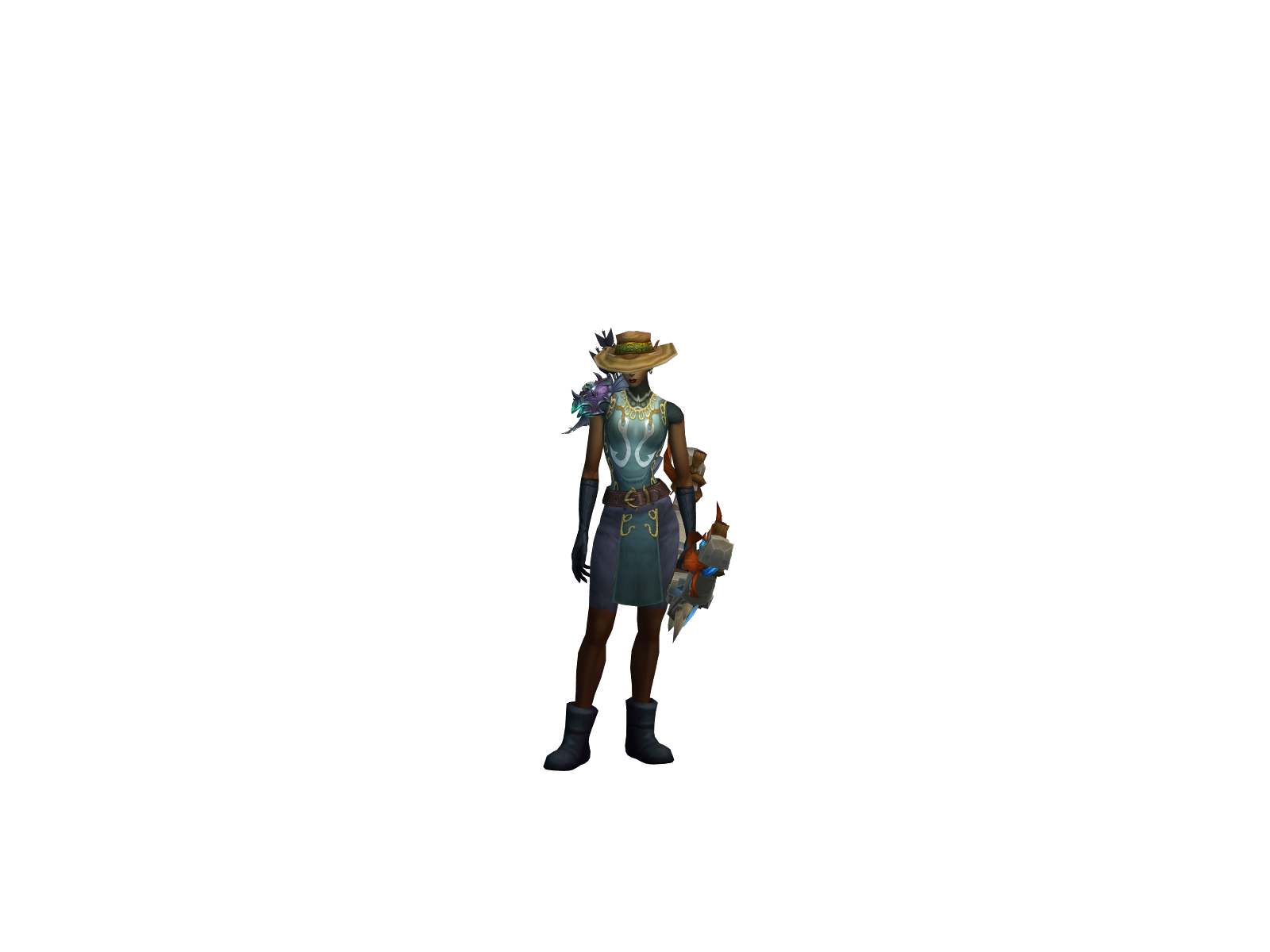 Cameron 3D character render