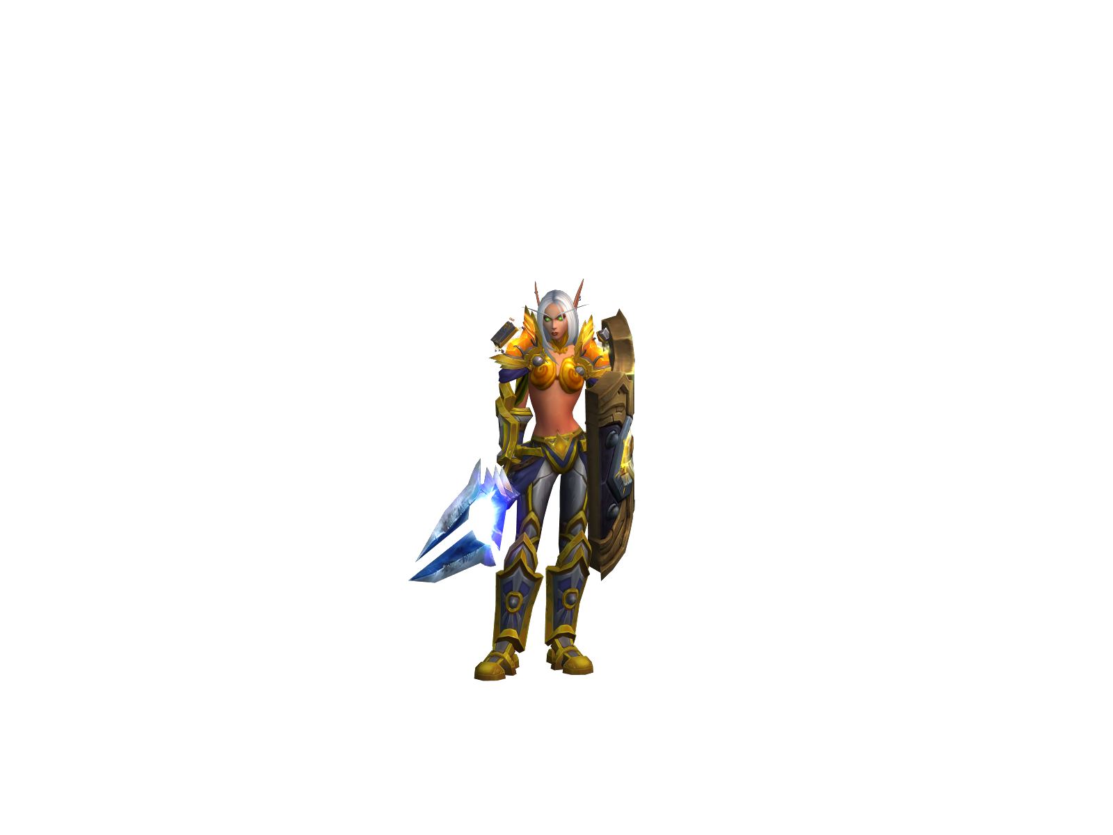 Luthíen 3D character render
