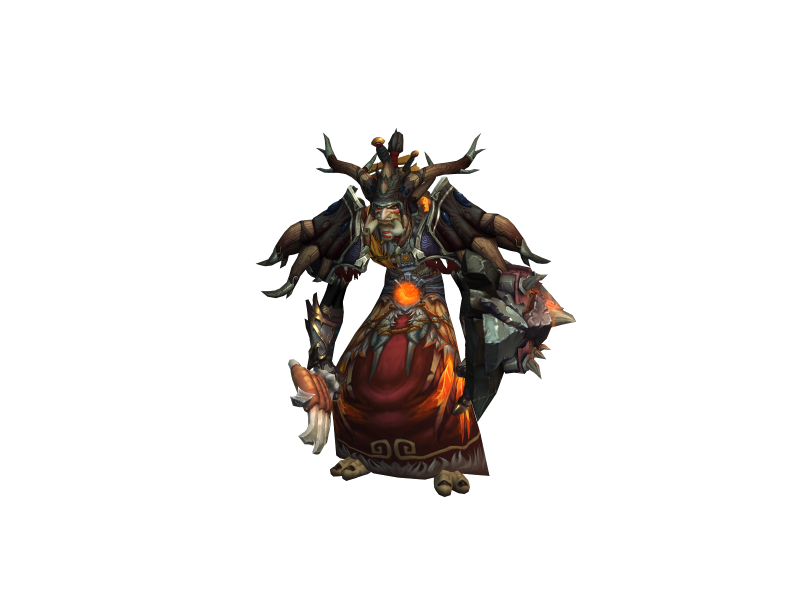 Trollchaman 3D character render