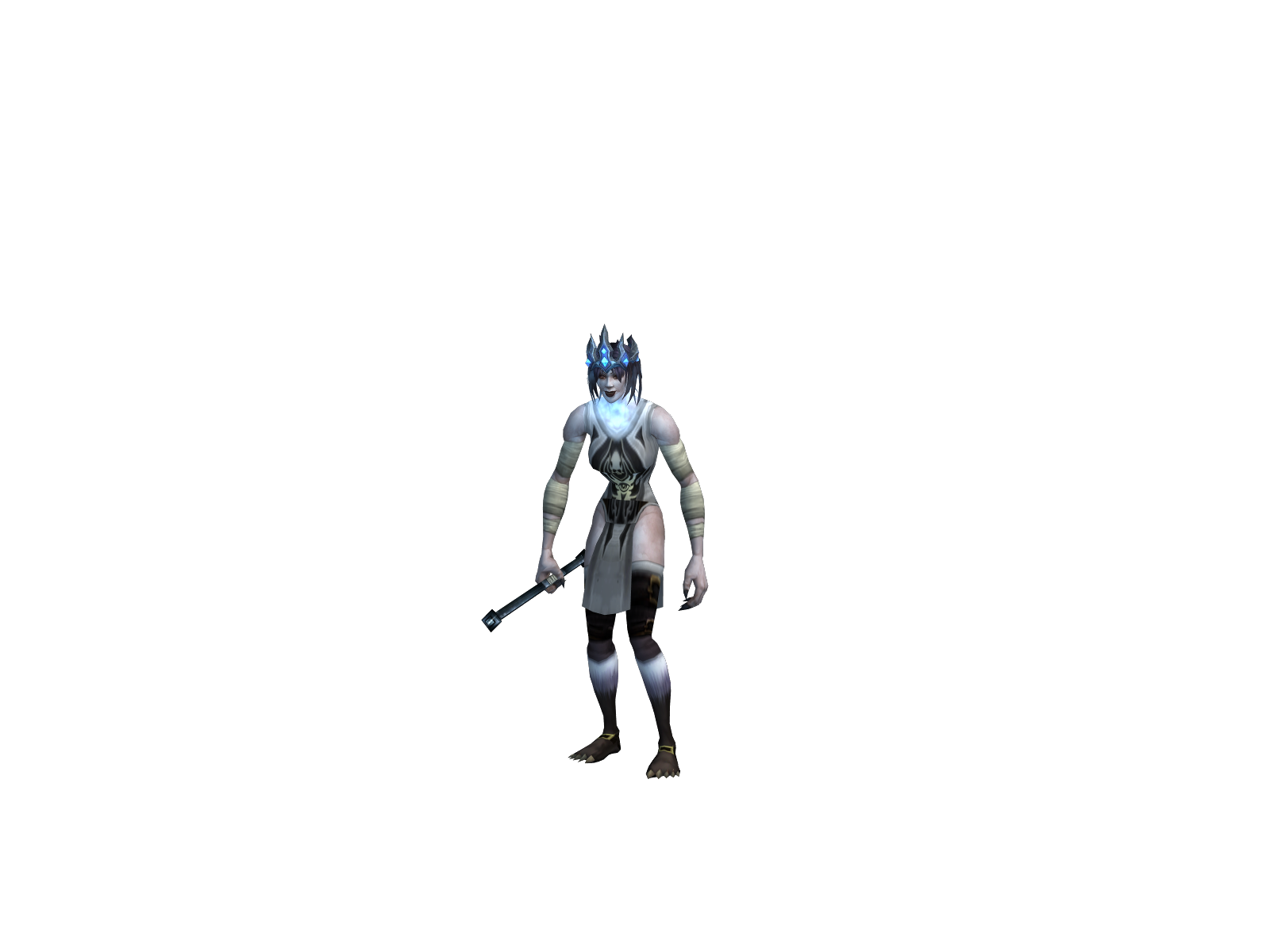 Low 3D character render