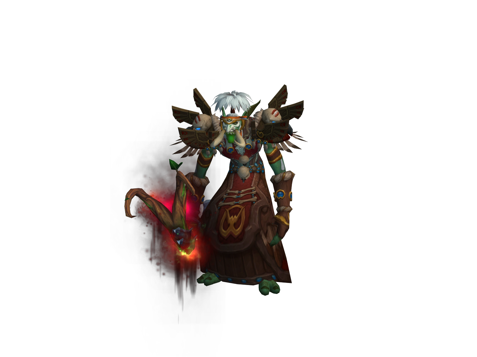 Seborrhoeic 3D character render