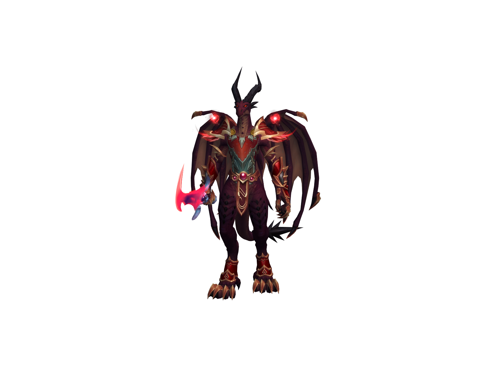 Nuldraak 3D character render