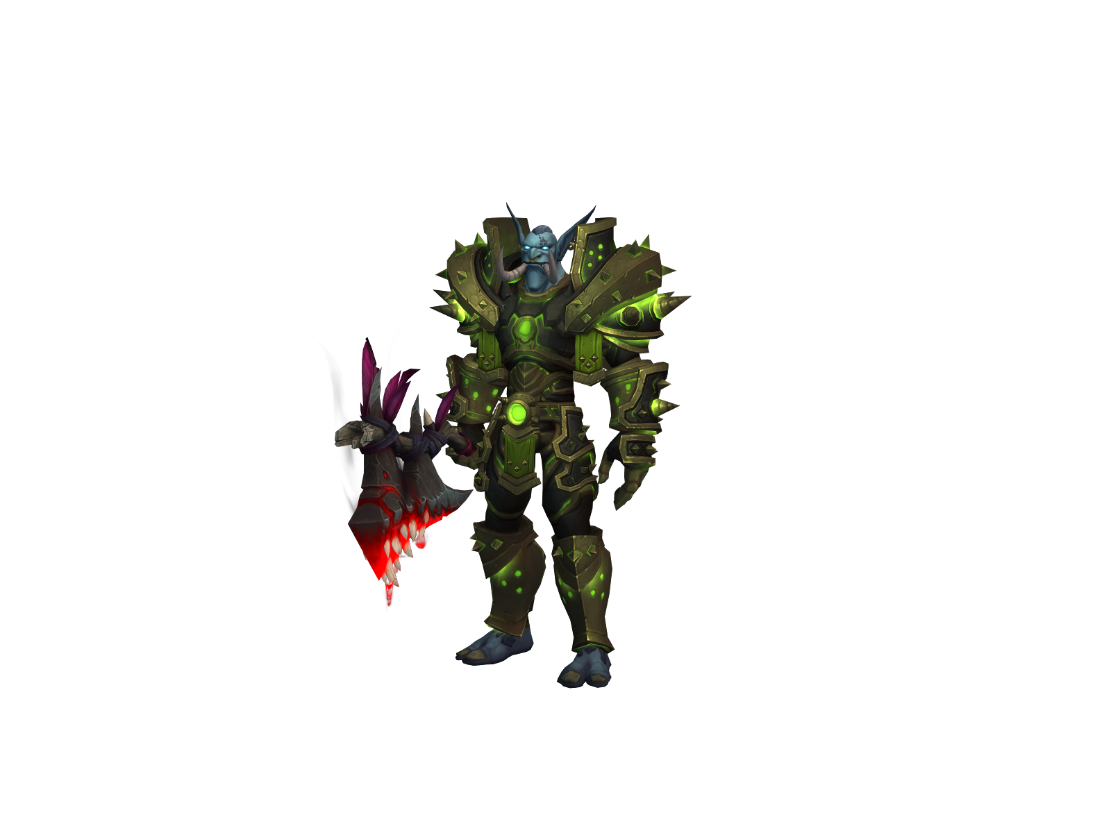 Defrager character render