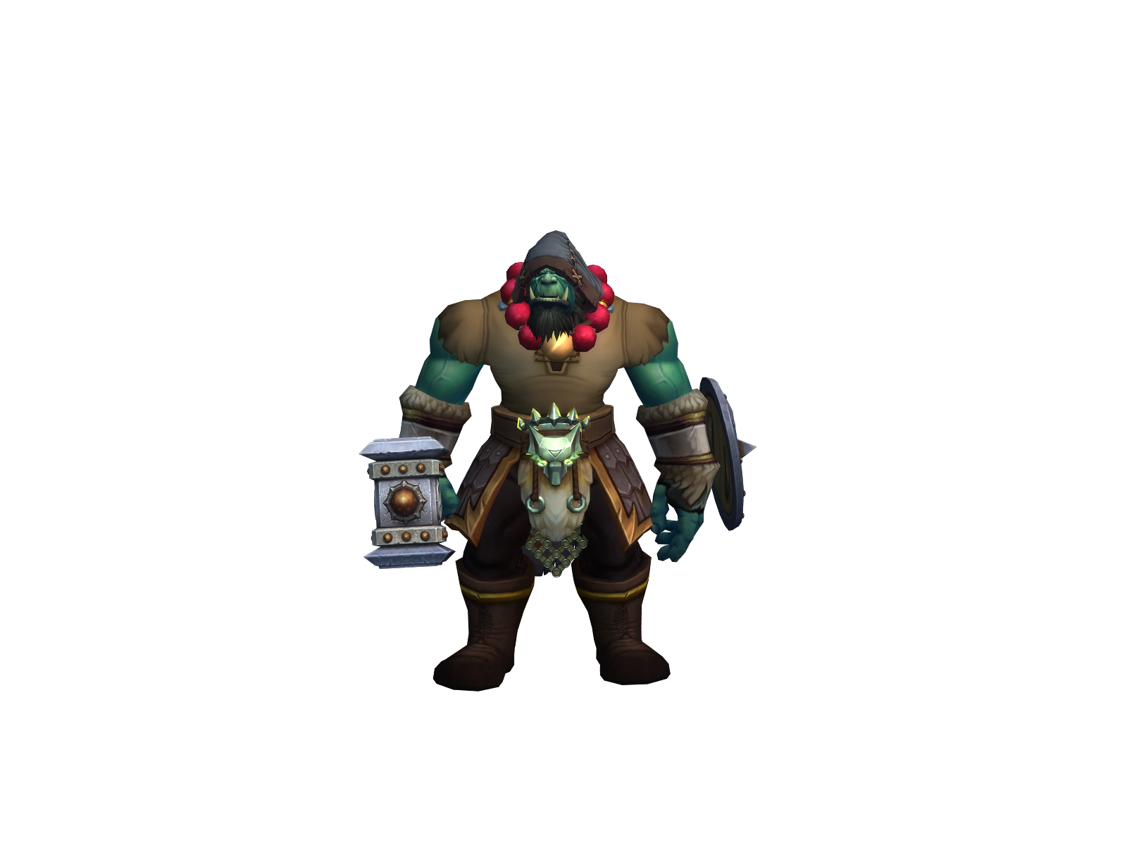 Shamog 3D character render