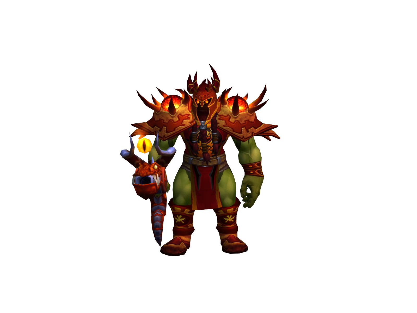 Paraskámu 3D character render
