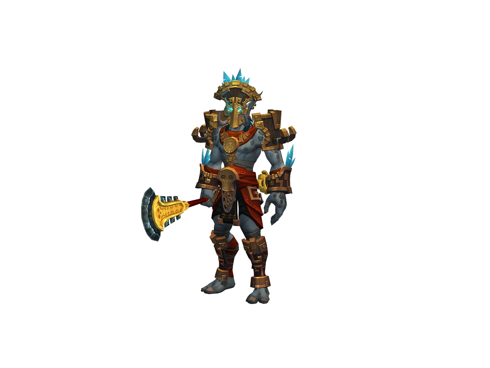 Atlantean 3D character render