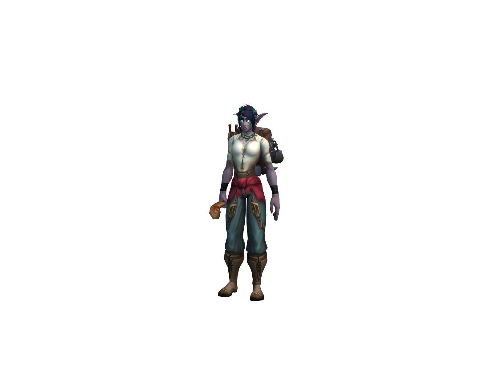 Pandalunch 3D character render
