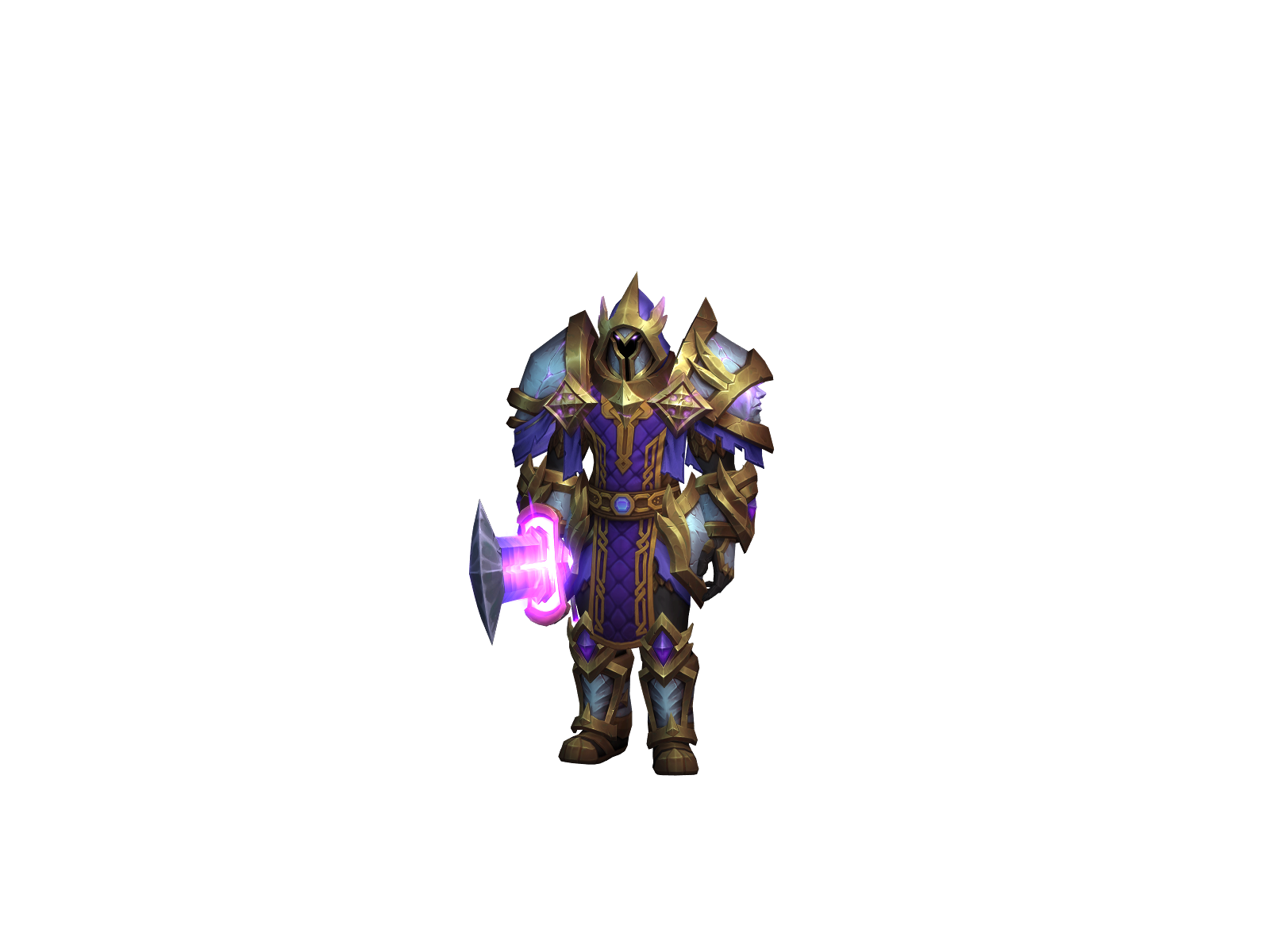Holystache 3D character render